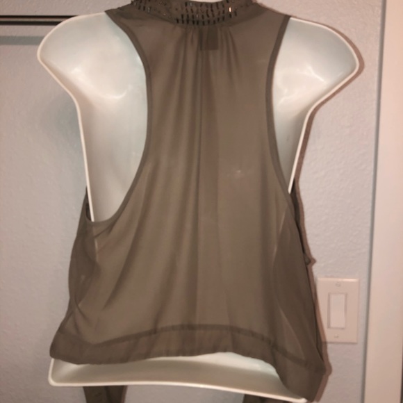Material Girl Chiffon Dressy Vest! Small - Picture 2 of 6